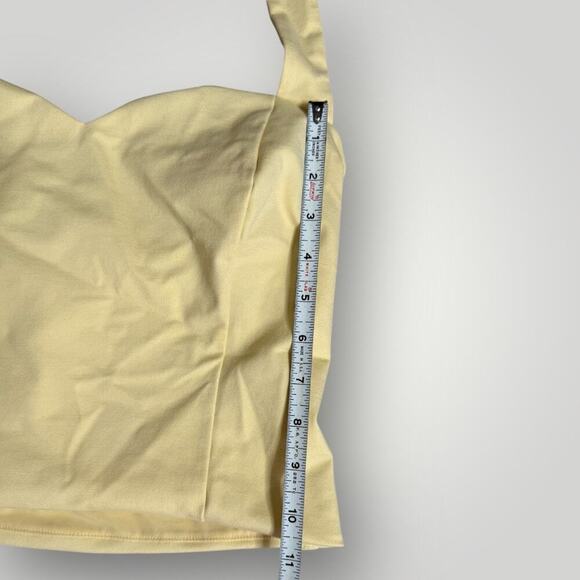 Express Light Yellow Sleeveless Top sz M - Picture 5 of 7